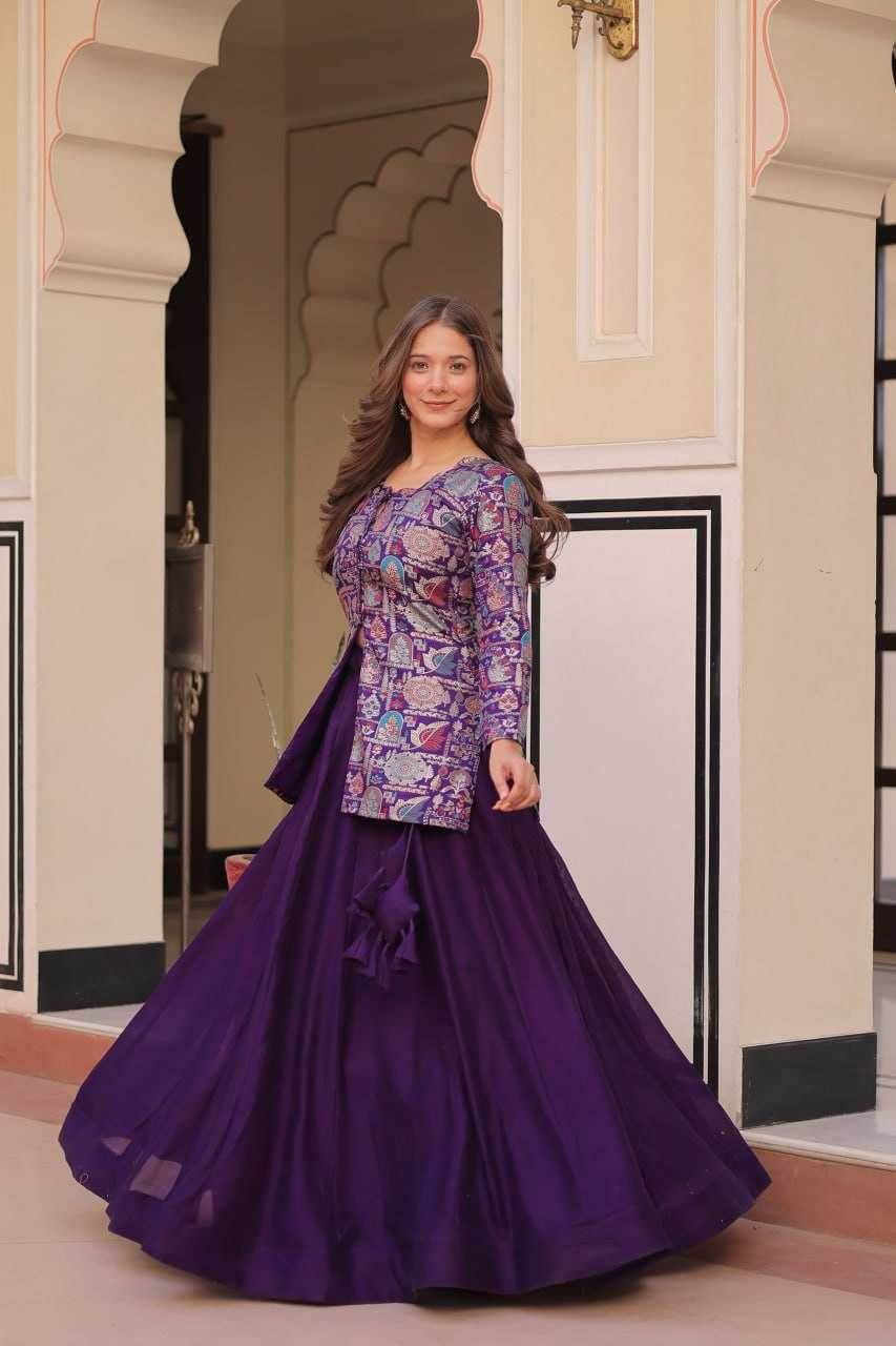 Simmer Lehenga With Blouse - MYLUXURY LANE ENTERPRISE